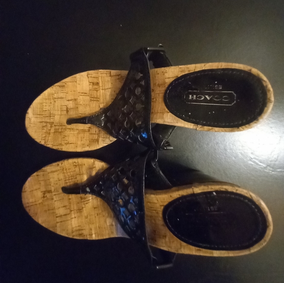 ☀ Coach Leather Sandals 👡 - Picture 5 of 6